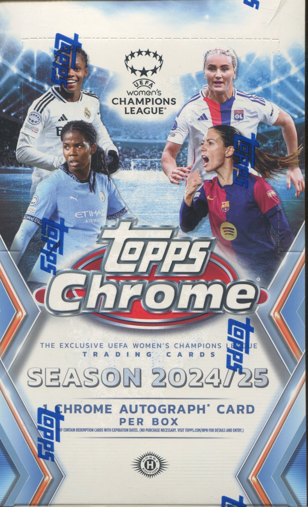 2024-25 Topps UEFA Women's Champions League Chrome Soccer Hobby, Box