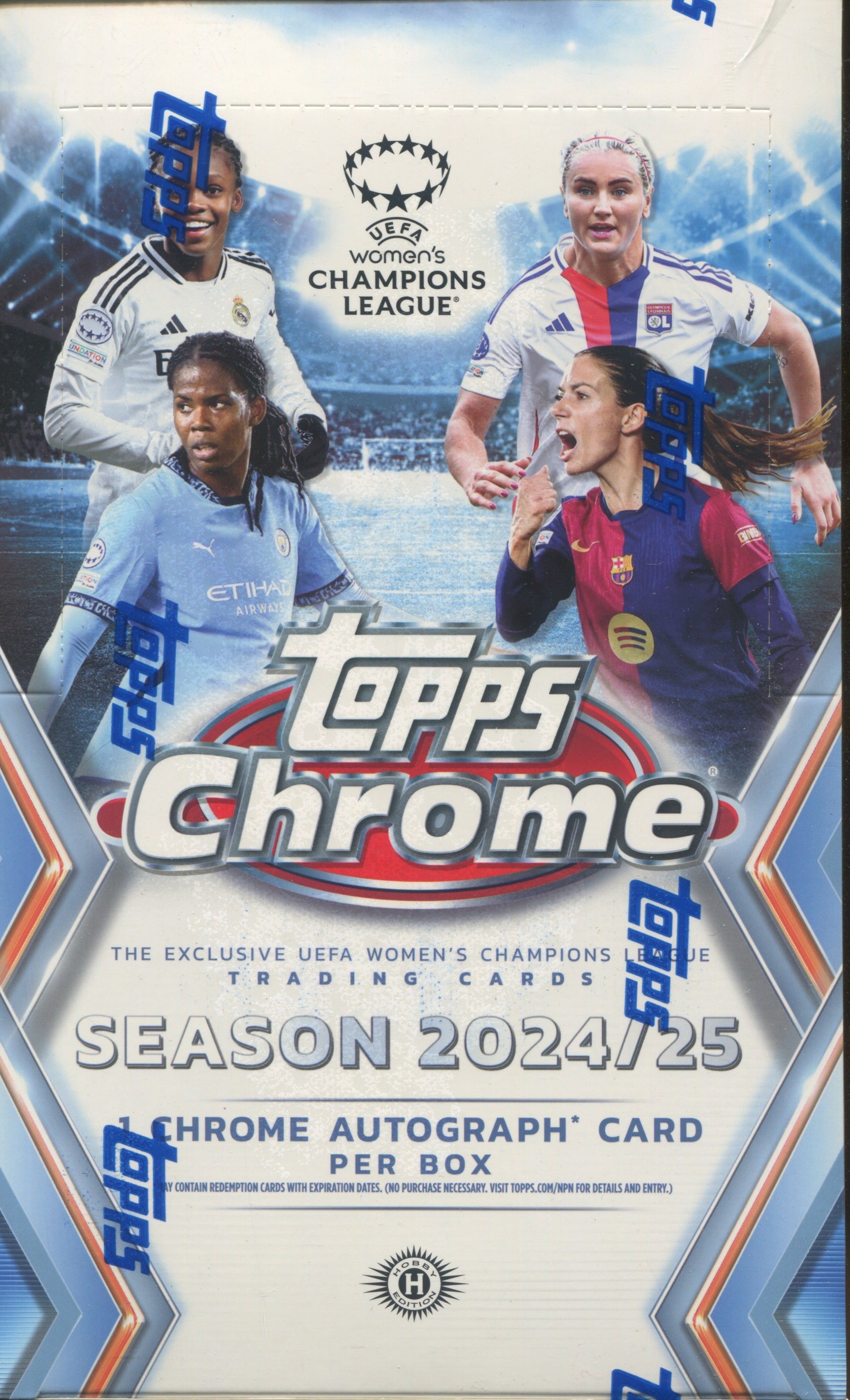 2024-25 Topps UEFA Women's Champions League Chrome Soccer Hobby, Box