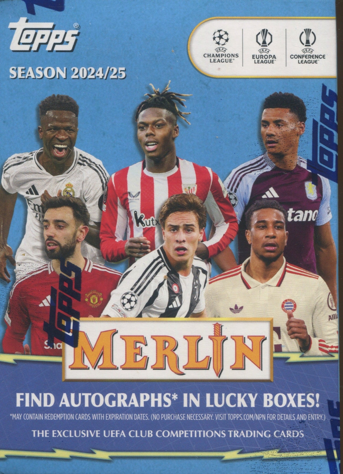 2024-25 Topps UEFA Club Competitions Merlin Chrome Soccer Blaster, Box