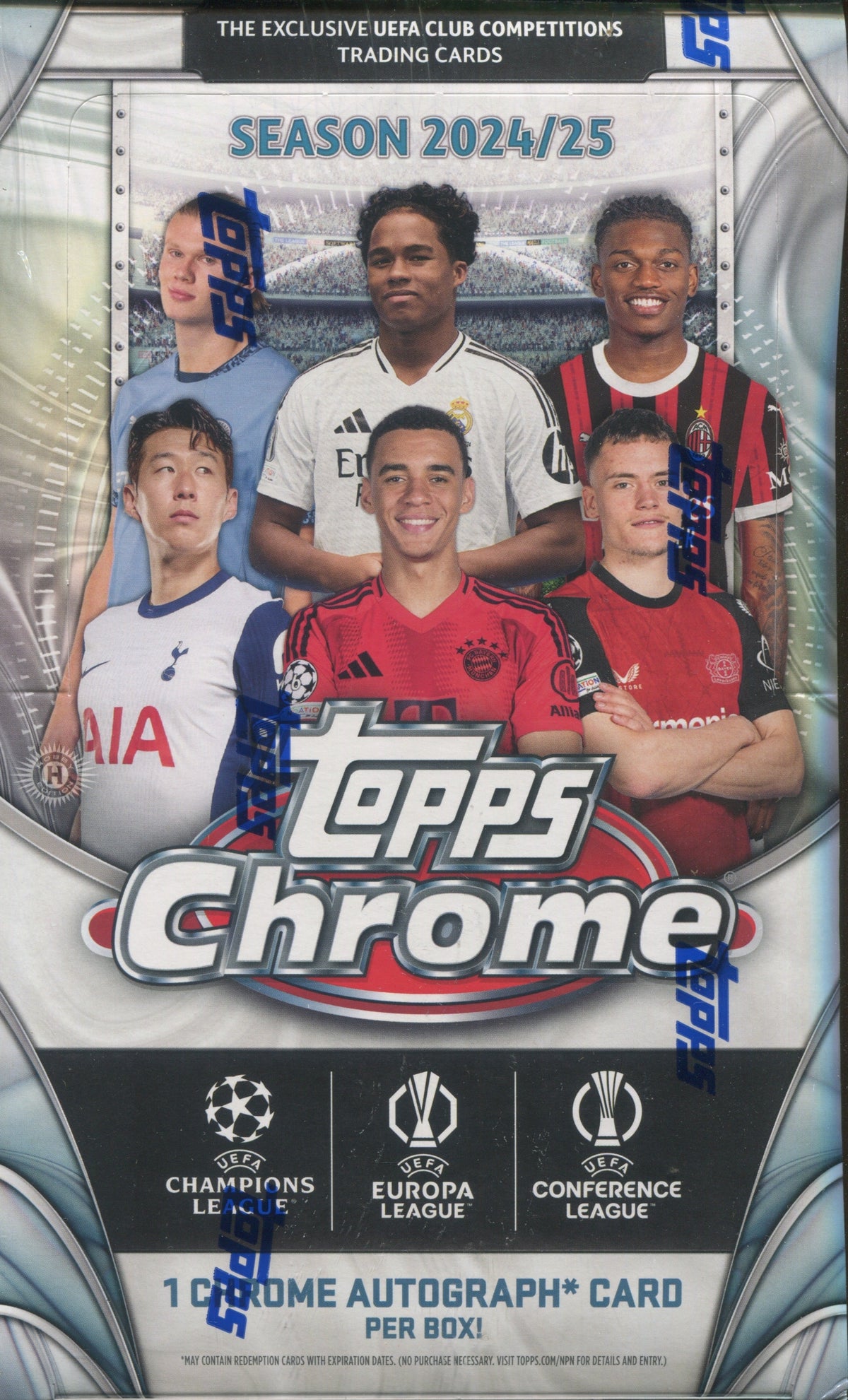 *LAST CASE* 2024-25 Topps Chrome UEFA Club Competitions Soccer Hobby, 12 Box Case