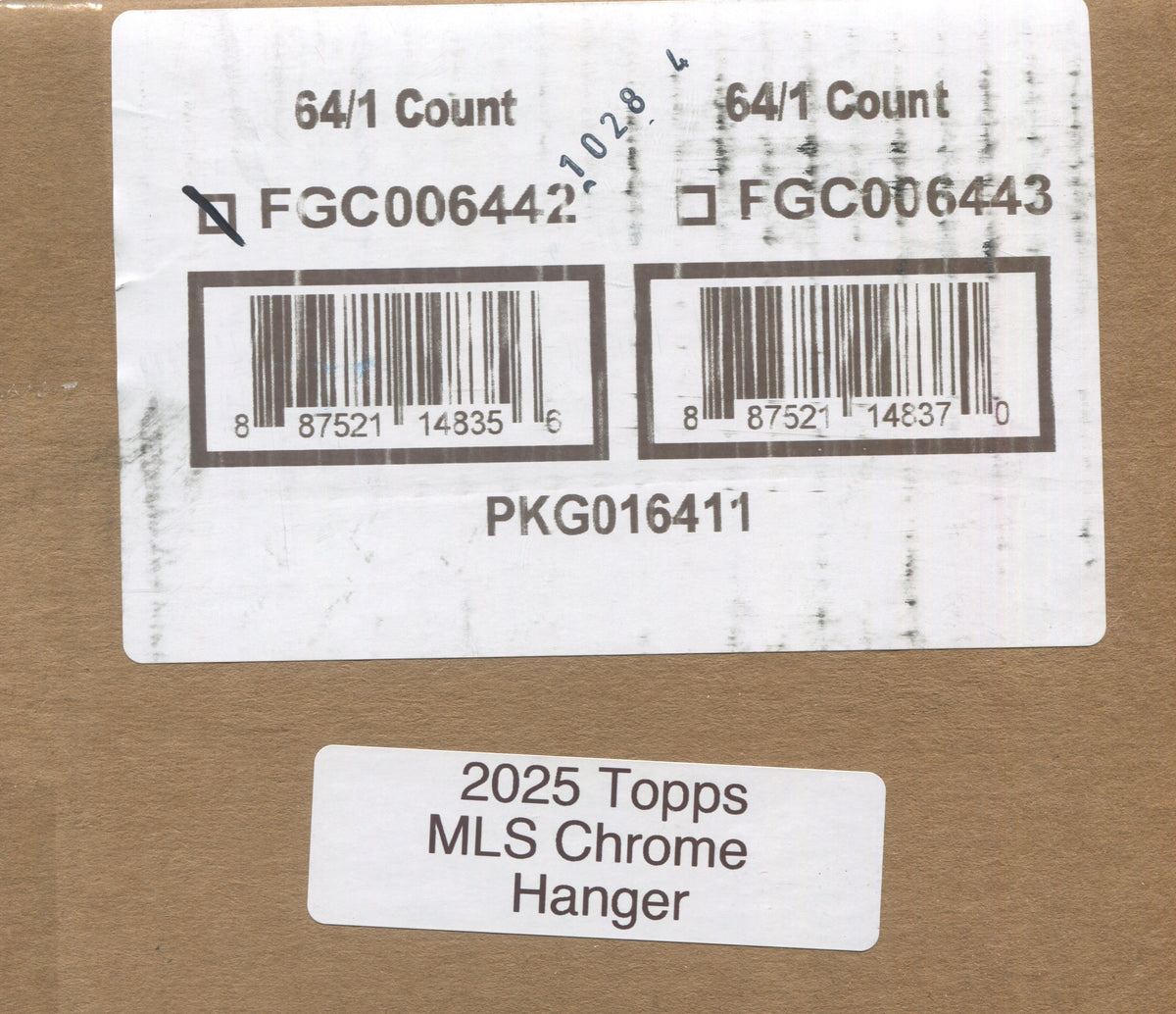 2025 Topps MLS Chrome Soccer Hanger, 64 Box Case