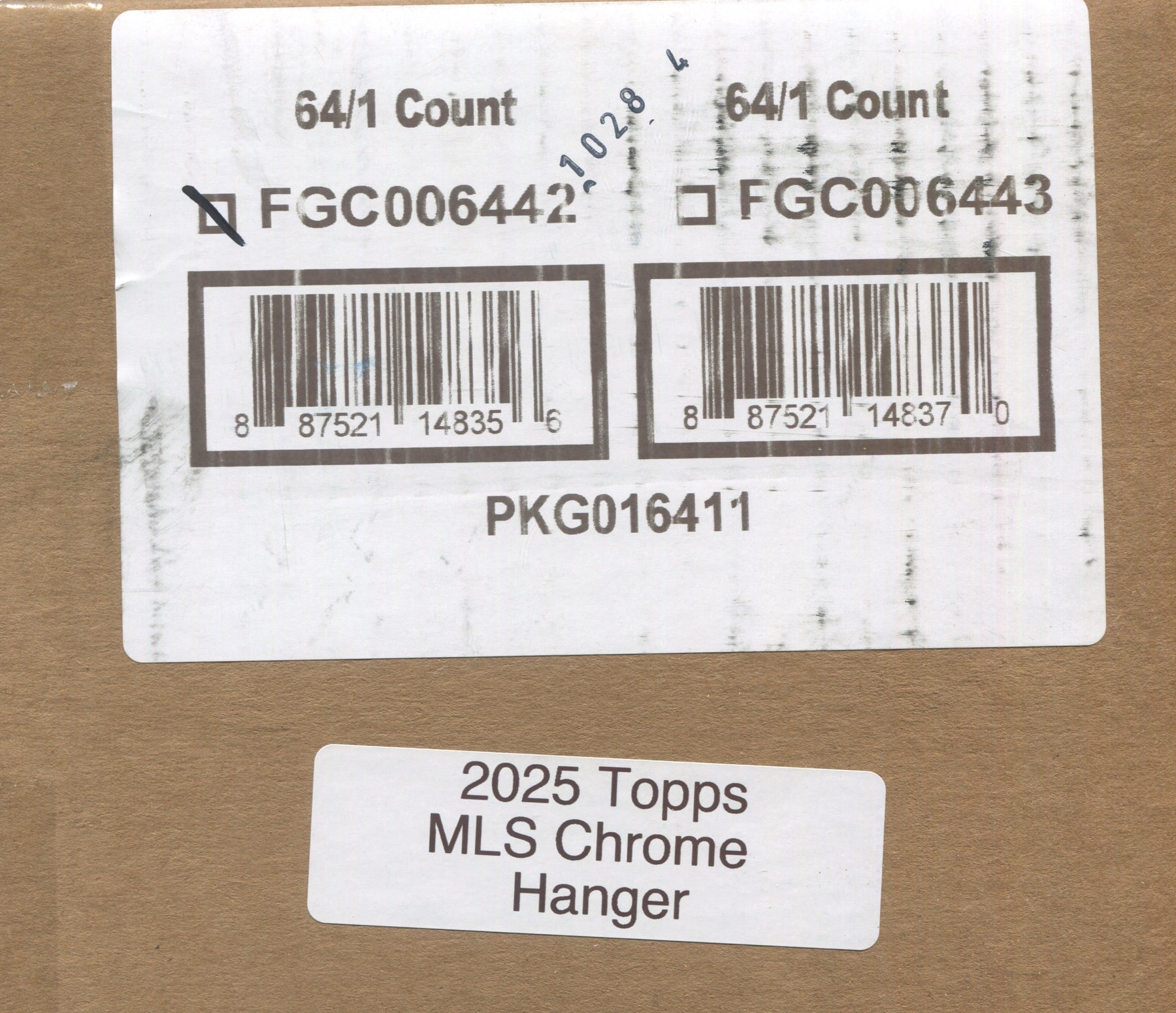 2025 Topps MLS Chrome Soccer Hanger, 64 Box Case