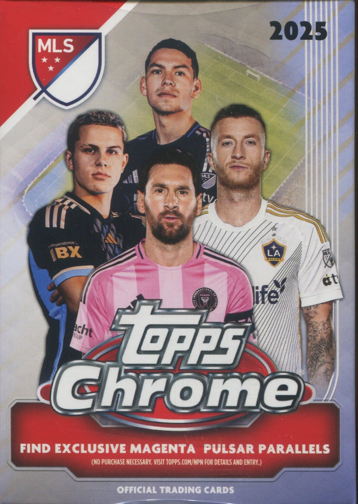 2025 Topps MLS Chrome Soccer Hanger, 64 Box Case