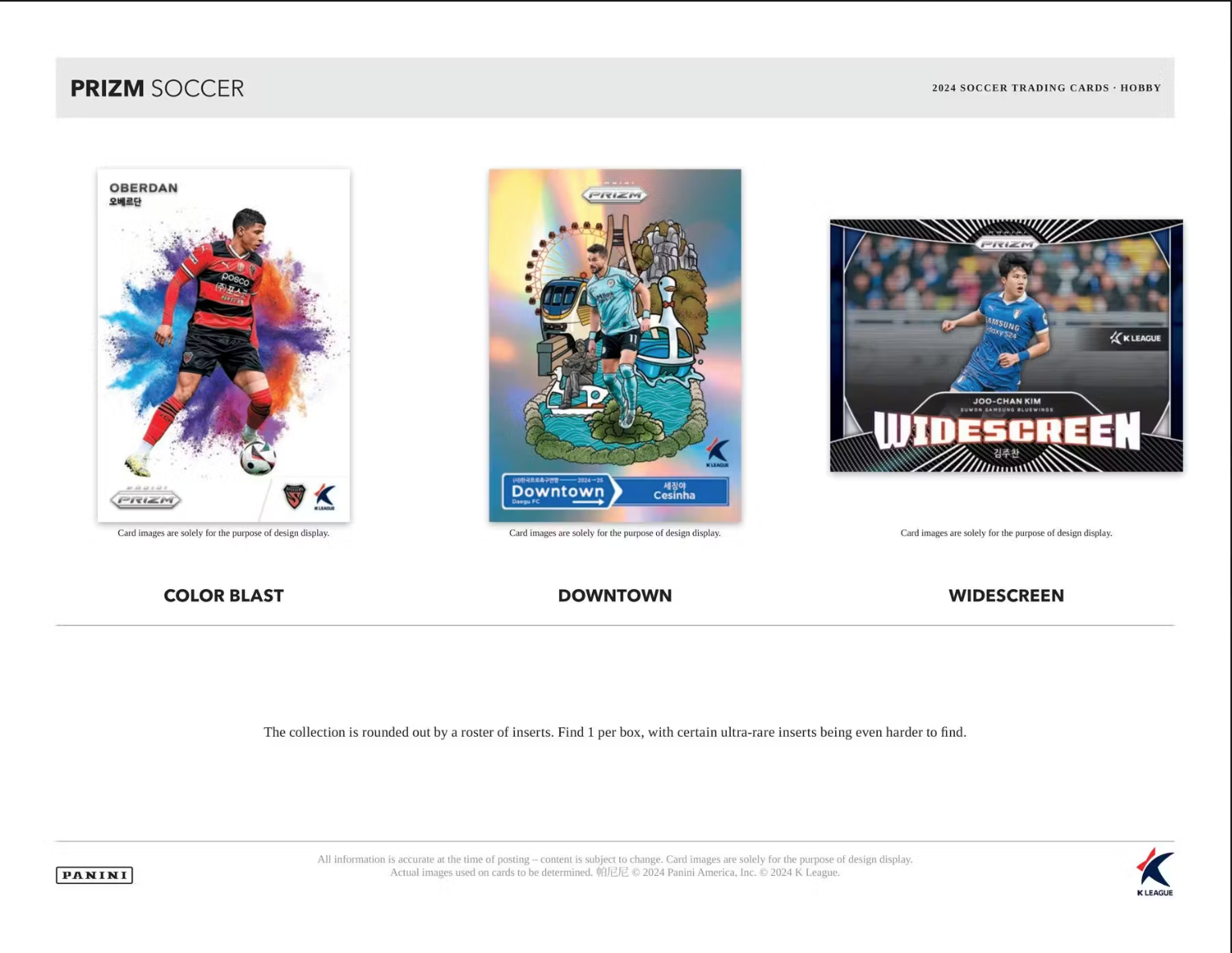 2024 Panini Prizm K League Soccer Hobby, Pack