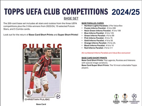 *LAST CASE* 2024-25 Topps UEFA Club Competitions Soccer Blaster, 40 Box Case