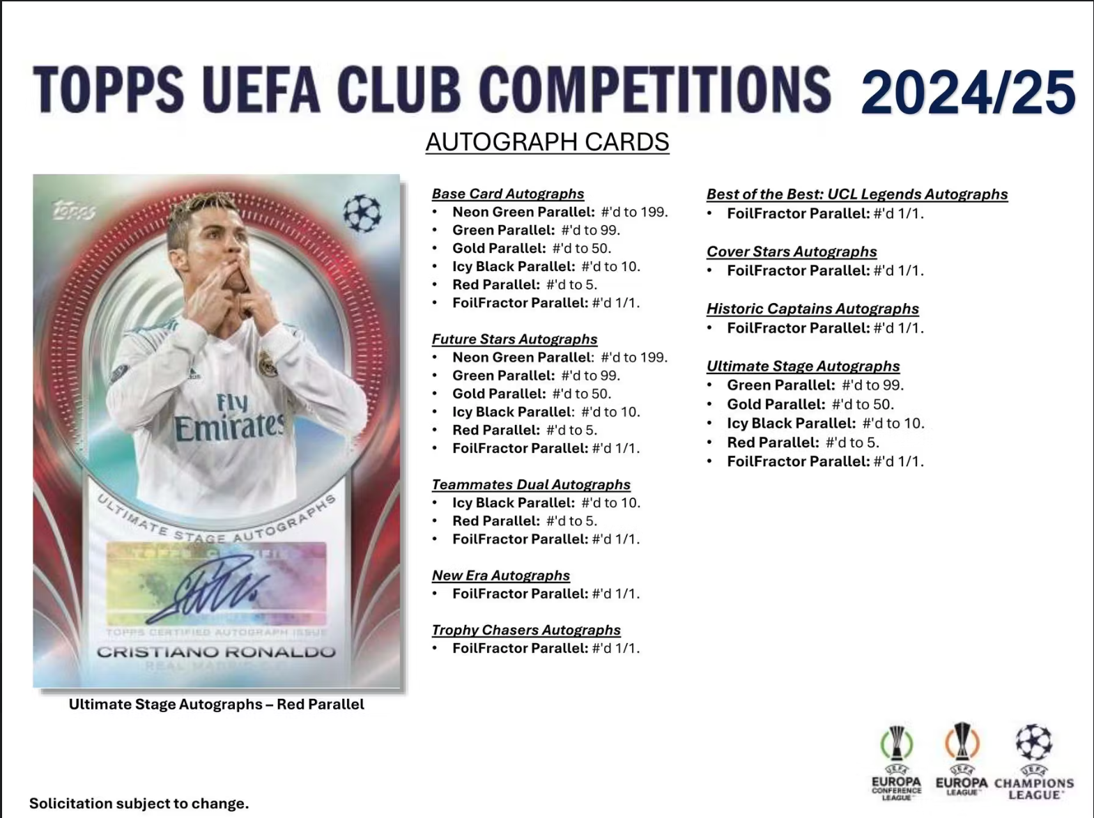 *LAST CASE* 2024-25 Topps UEFA Club Competitions Soccer Blaster, 40 Box Case