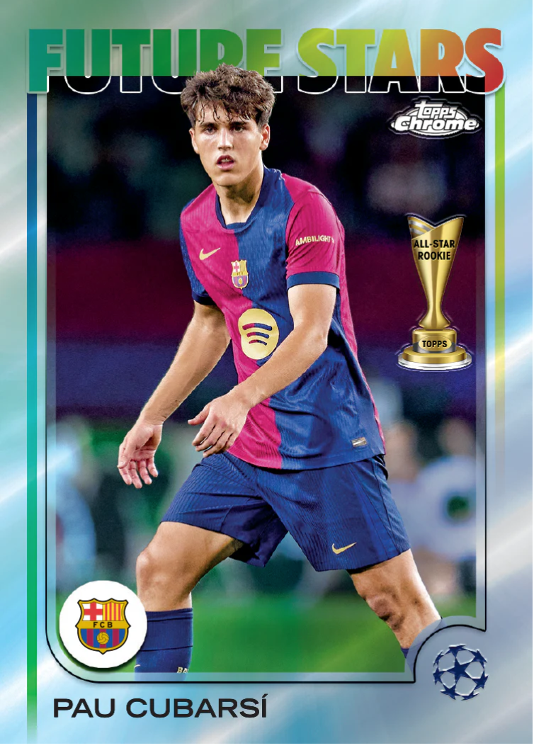 2024-25 Topps Chrome UEFA Club Competitions Soccer Jumbo, Pack