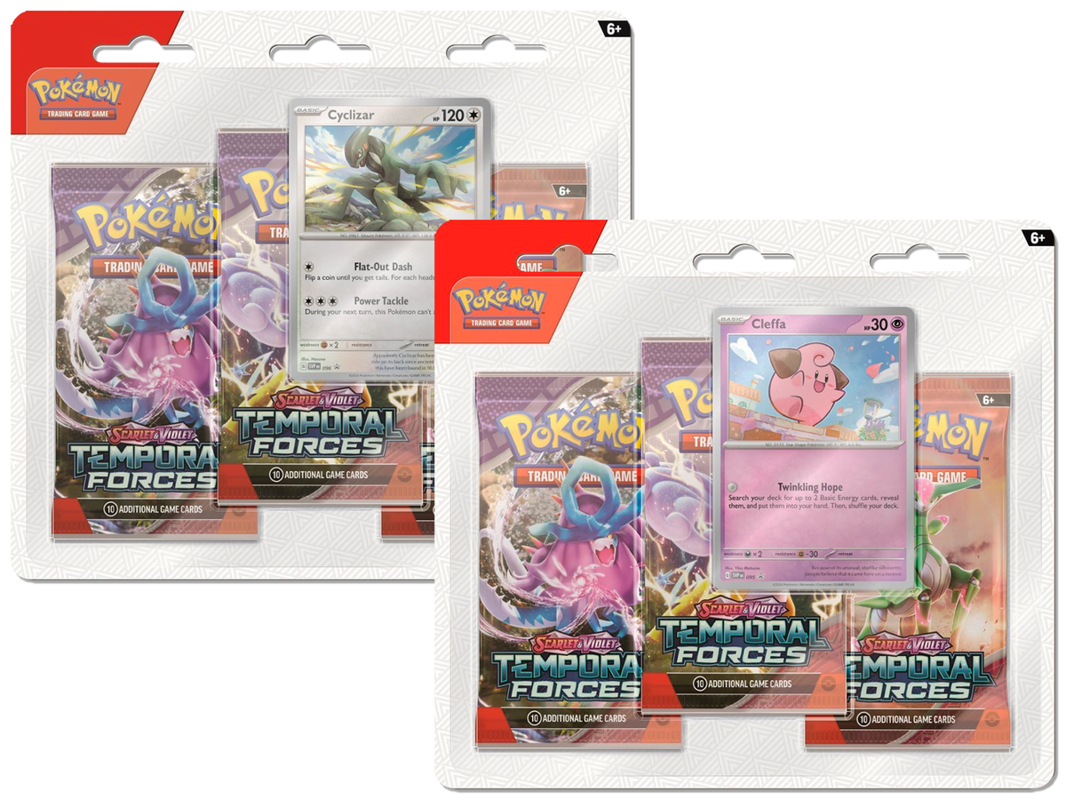 Pokemon Temporal Forces 3-Pack Blister Set of 2 - 6 Booster Packs