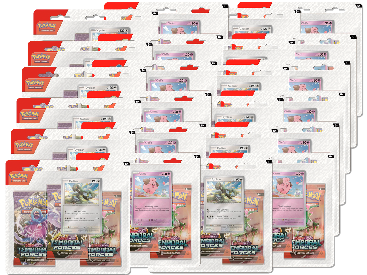 Pokemon Temporal Forces 3-Pack Blister Sealed Case - 72 Booster Packs
