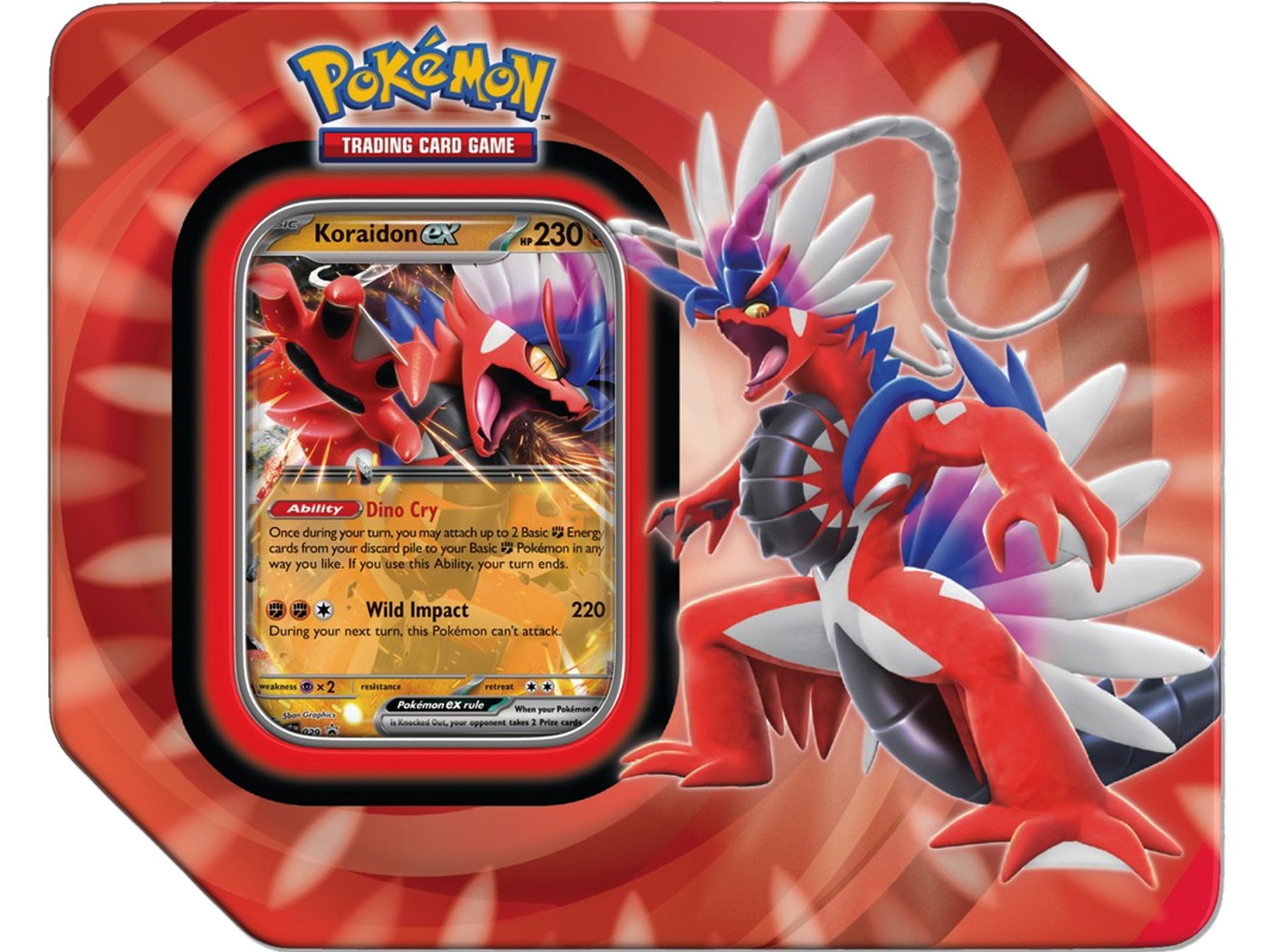 Pokemon Paldea Legends Tin (Koraidon EX)