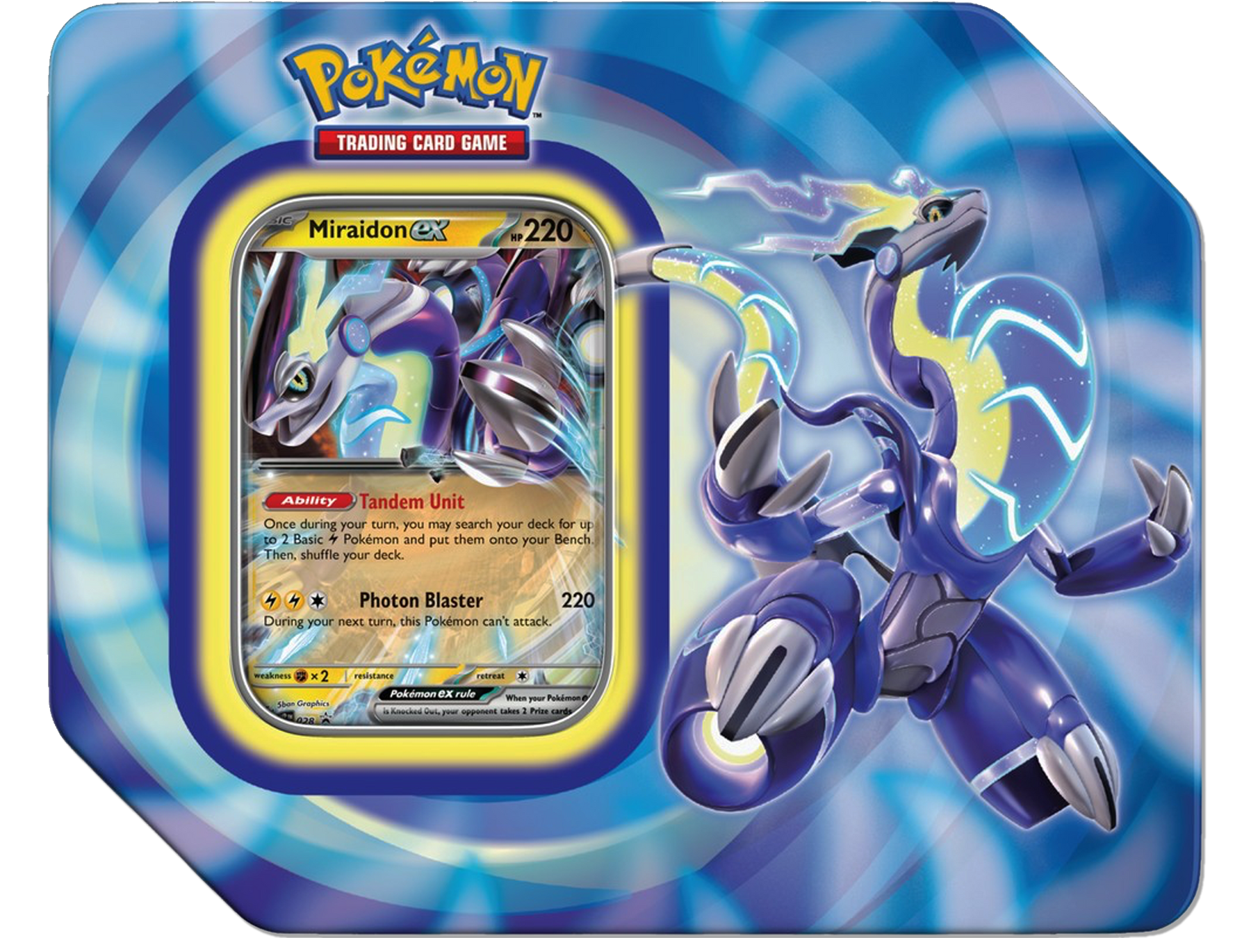 Pokemon Paldea Legends Tin (Miraidon EX)