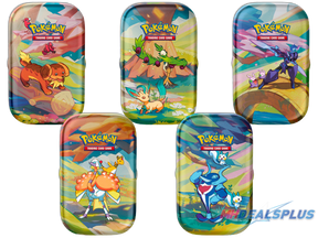 [SUMMER SALE] Pokemon Vibrant Paldea Mini Tins Set of 5 - 10 Booster Packs
